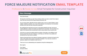 Force Majeure Notification