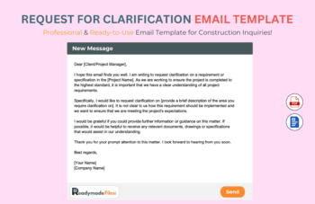 Request For Clarification Email Template