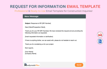 Request For Information email Template