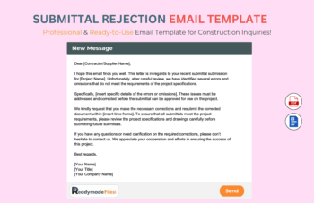 Submittal Rejection Email Template