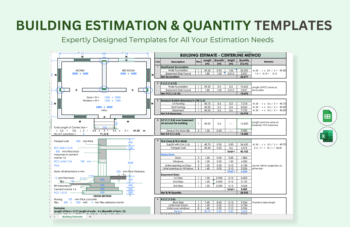 Building Estimation & Quantity Templates