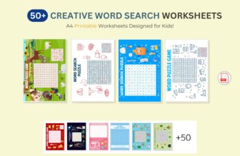 50+ Creative Word Search Worksheets