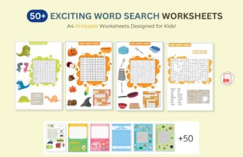 50+ Exciting Word Search Worksheets