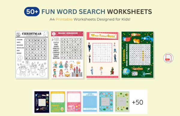 Fun Word Search Worksheets