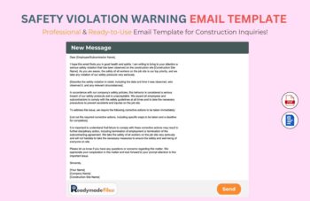 Safety Violation Warning Email