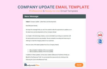 Company Update email Template