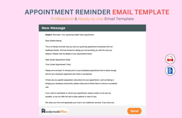 Appointment Reminder email Template