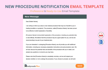 New Procedure Notification email Template