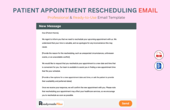 Patient Appointment Rescheduling email