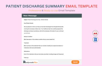 Patient Discharge Summary email Template