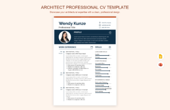 Architect Professional CV Template