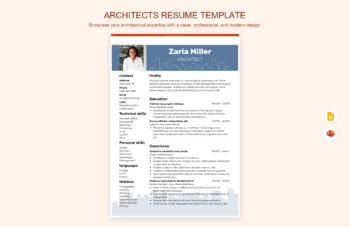 Architects Resume Template
