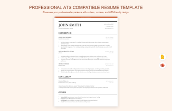 Professional ATS Compatible Resume Template