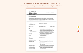 Clean Modern Resume Template