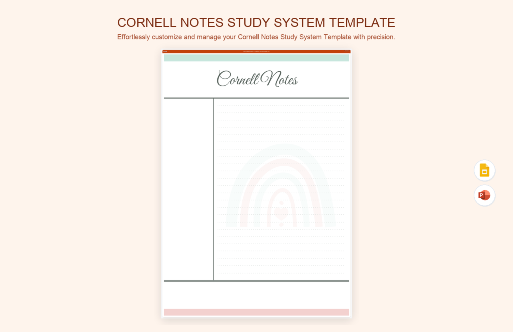 Thanksgiving Lined Paper Document Template