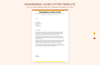 Engineering Cover Letter Template product preview thumbnail