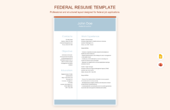 Federal Resume Template
