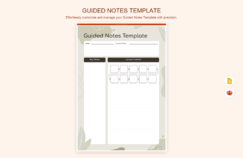 Guided Notes Template product preview thumbnail
