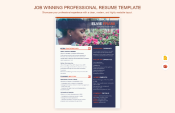 Job Winning Professional Resume Template