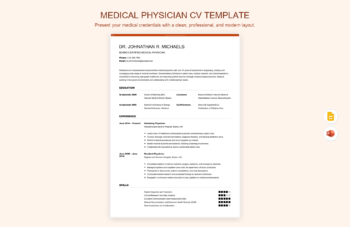 Medical Physician CV Template