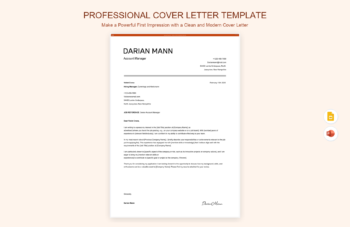 Professional Cover Letter Template product preview thumbnail