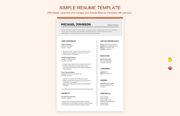 Simple Resume Template
