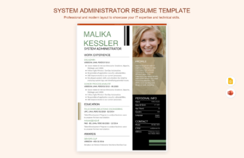 System Administrator Resume Template