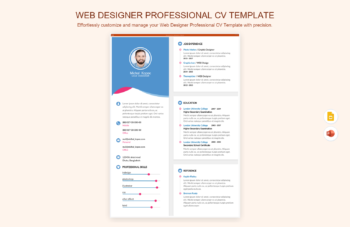 Web Designer Professional CV Template