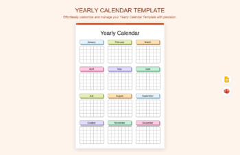 Yearly Calendar Template