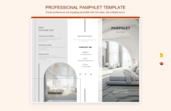 Professional Pamphlet Template product preview thumbnail