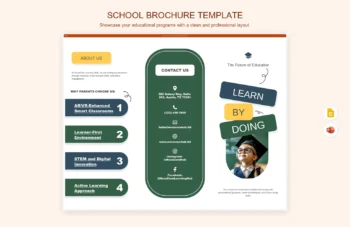 School Brochure Template product preview thumbnail