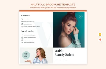 Half Fold Brochure Template product preview thumbnail