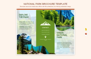 National Park Brochure Template product preview thumbnail