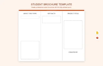 Student Brochure Template product preview thumbnail
