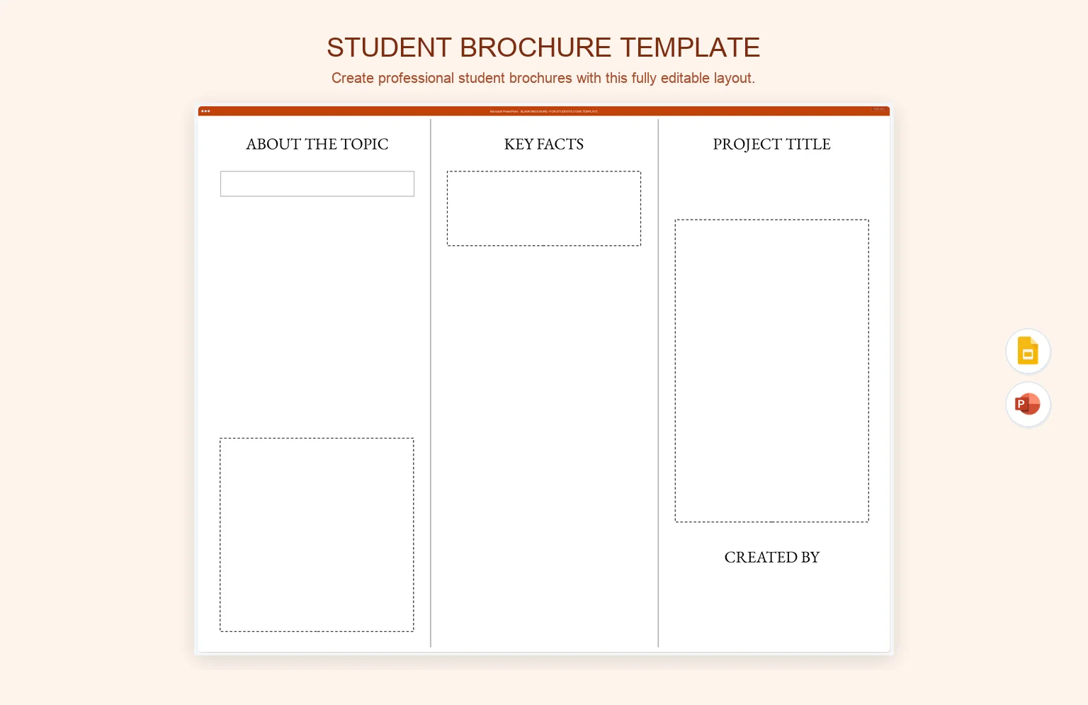 Student Brochure Template product preview thumbnail