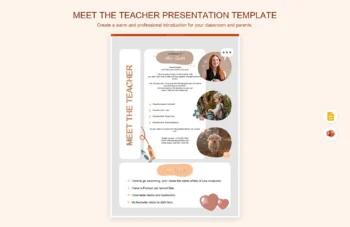 Meet The Teacher Presentation Template product preview thumbnail