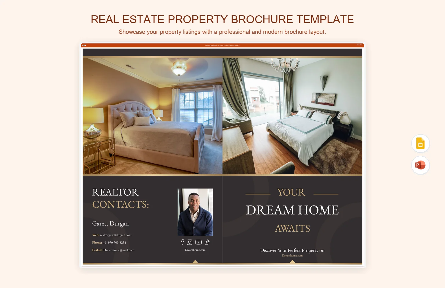 Real Estate Property Brochure Template product preview thumbnail