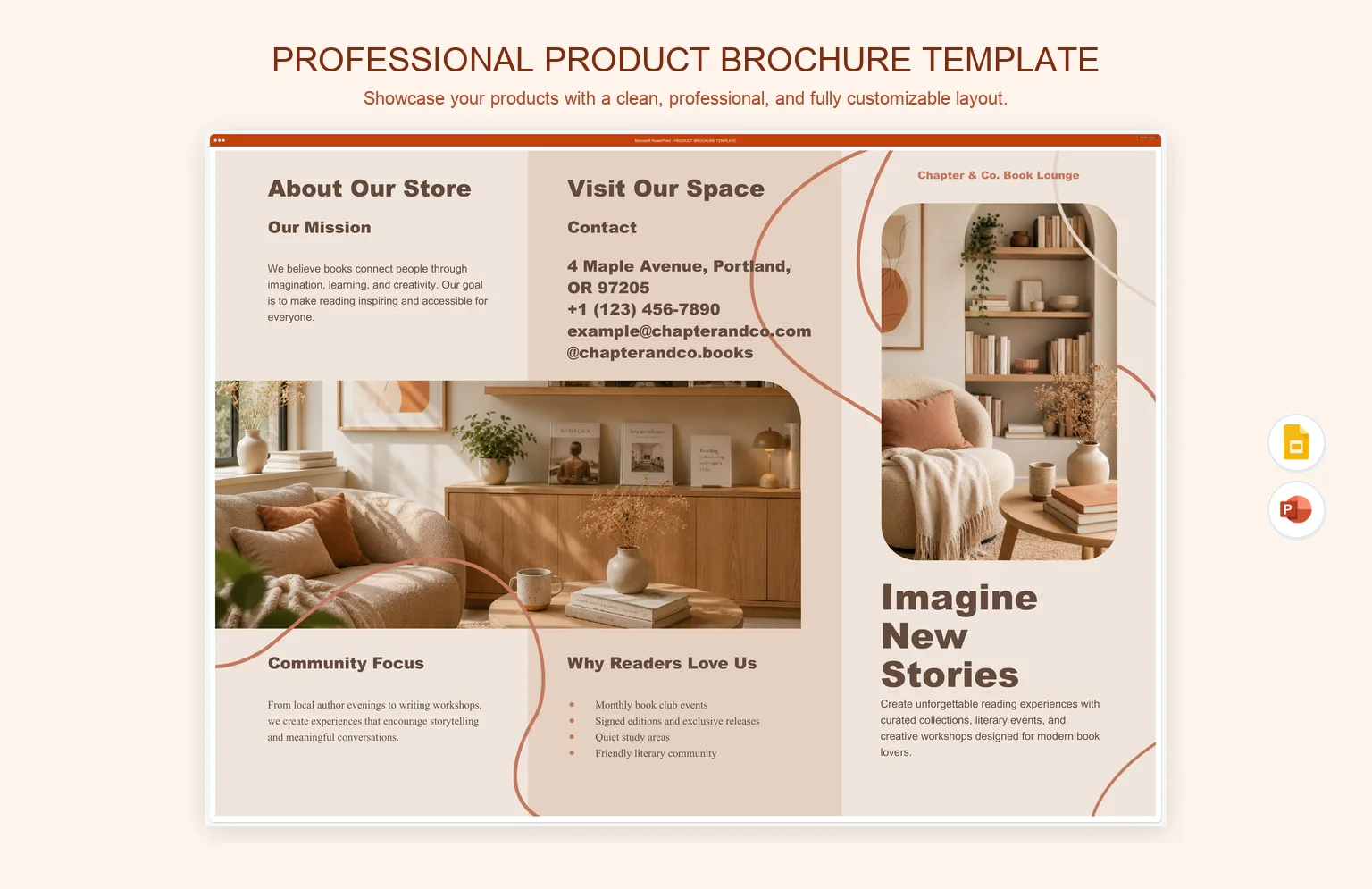 Professional Product Brochure Template product preview thumbnail