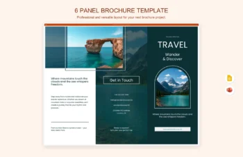 6 Panel Brochure Template product preview thumbnail