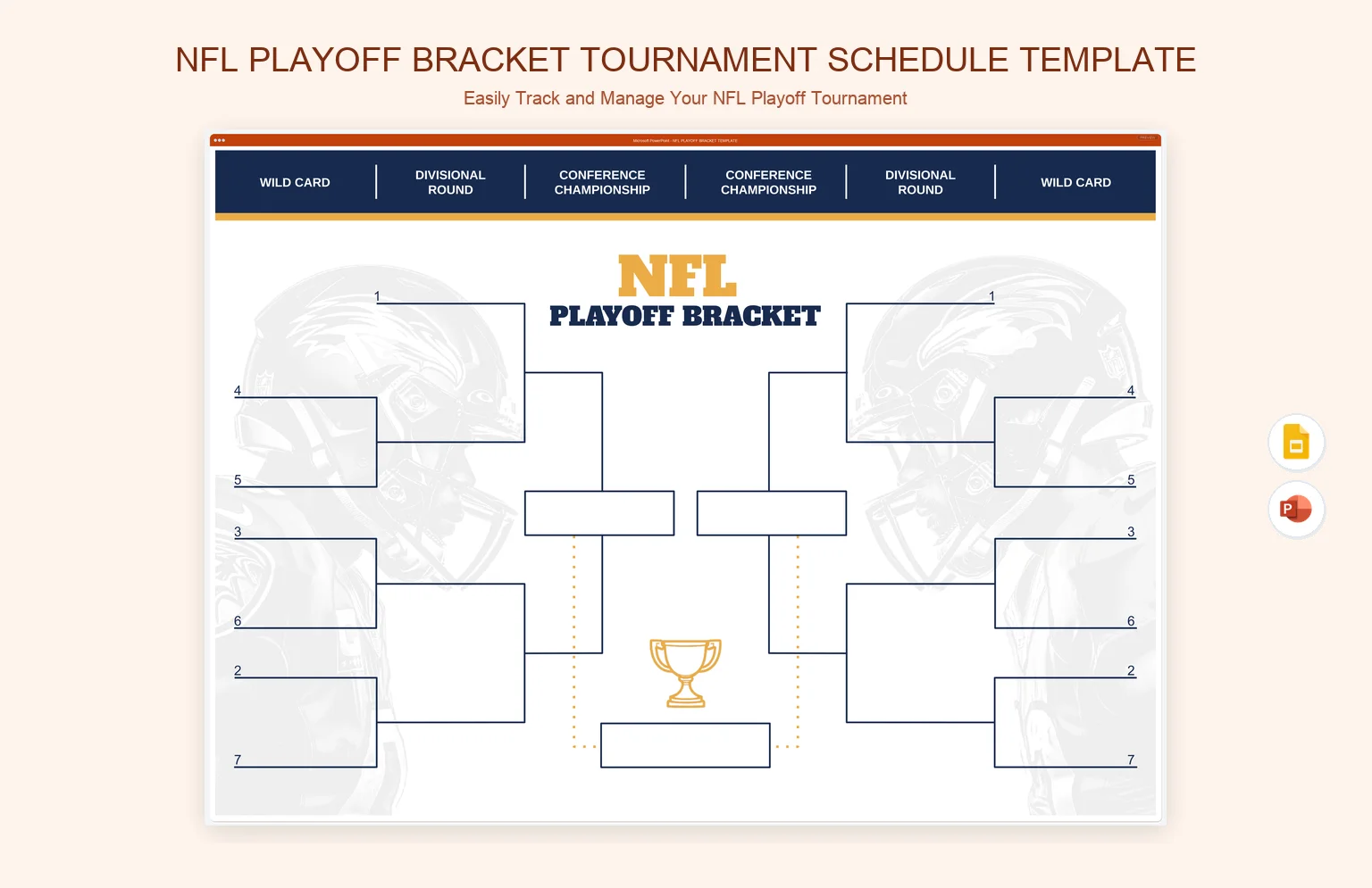 Mixrosoft Email Example NFL Playoff Bracket Tournament Schedule Template