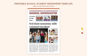 Student Newspaper Announcement and Article Template product preview thumbnail