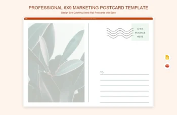 Professional 6x9 Marketing Postcard Template product preview thumbnail