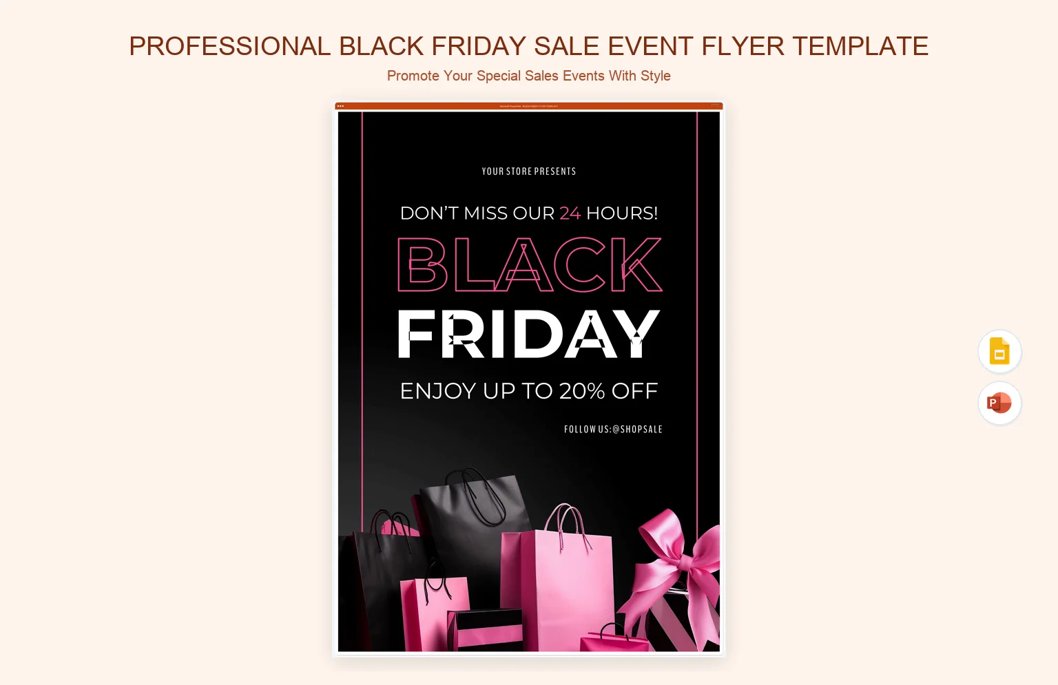 Professional Black Friday Sale Event Flyer Template product preview thumbnail