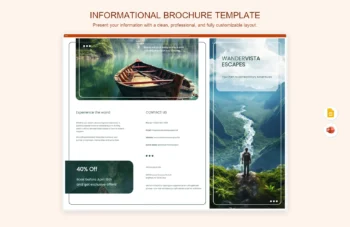 Informational Brochure Template product preview thumbnail