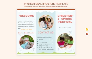 Professional Brochure Template product preview thumbnail