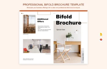 Professional Bifold Brochure Template product preview thumbnail